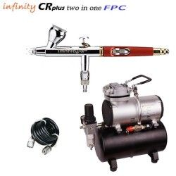 Infinity CR Plus FPC Two in One V2 Airbrush-Pack (0,2/0,4mm) + RM 3500 Kompressor