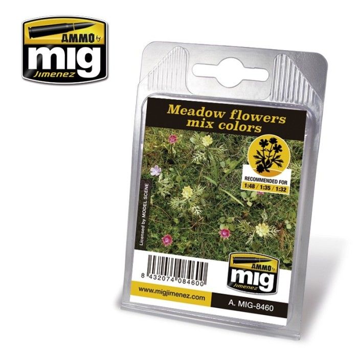 Lasergeschnittene Pflanzen Mig Jimenez A.MIG-8460 Meadow Flowers Mix Colors