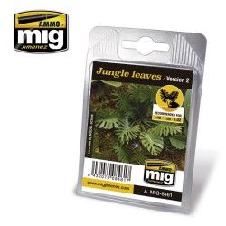 Lasergeschnittene Pflanzen Mig Jimenez A.MIG-8461 Jungle Leaves