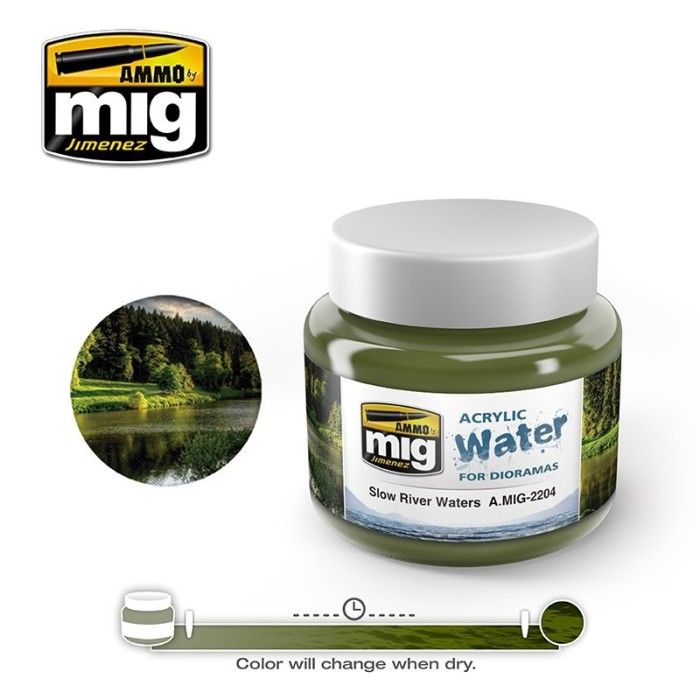 Farben Mig Jimenez Wassereffekte A.MIG-2204 Slow river water
