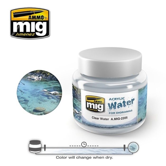 Mig Jimenez Farbe Wassereffekte A.MIG-2205 Clear water