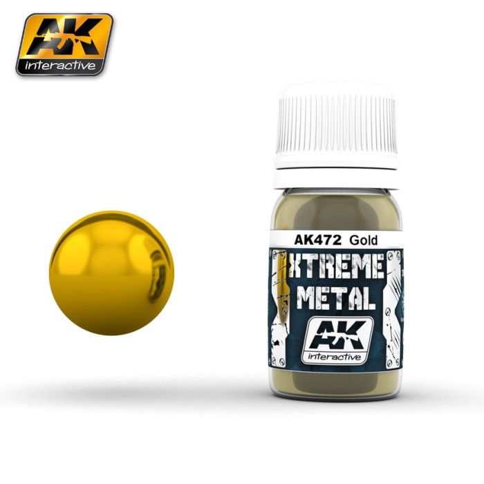 AK Interactive AK472 Xtreme Metal Color Goldfarbe 30 ml