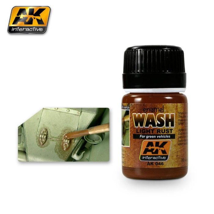Farbe AK Interactive Weathering AK046 Light Rust Wash