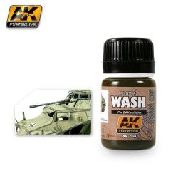 Lackierung AK Interactive Weathering AK070 Wash Grey For Panzer Fahrzeuge