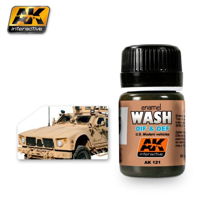 AK Interactive Weathering AK121 Wash For OIF & OEF U.S Fahrzeuglackierung