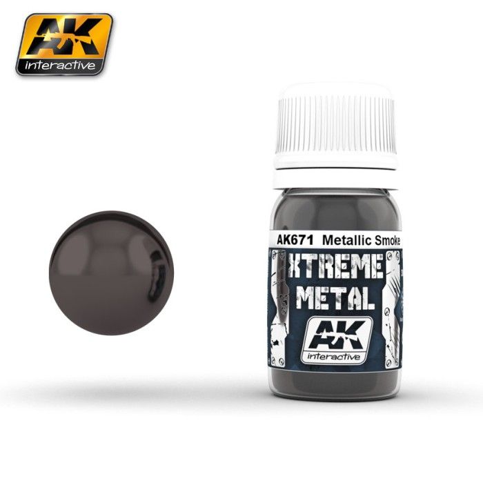 AK Interactive AK671 Xtreme Metal Color Smoked Metal Farbe 30 ml