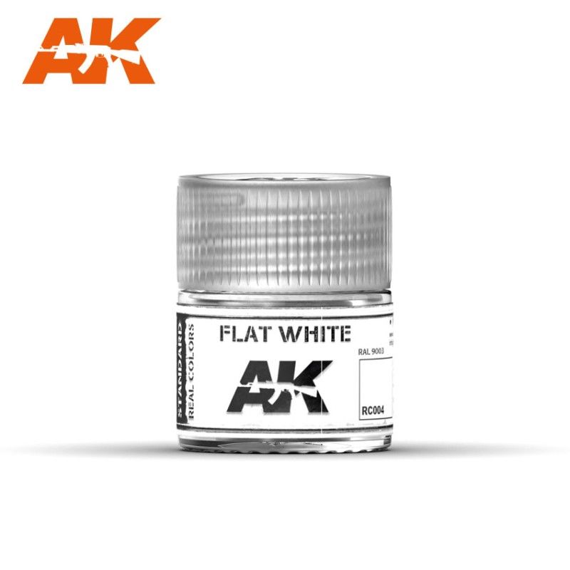 Peinture AK interactive Real Colors RC-004 Flat White 10 ml