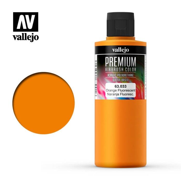 Vallejo Premium Fluorescent Orange 200ml