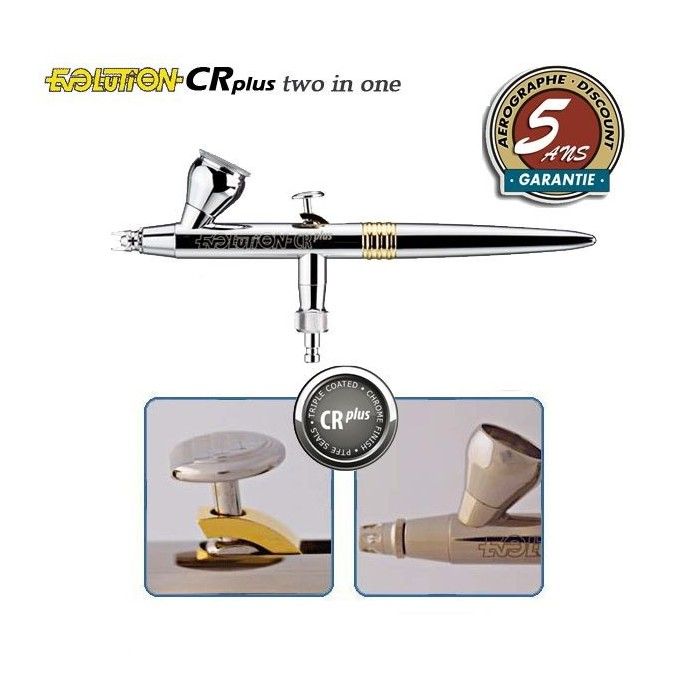 Airbrush Evolution CR plus Two in one V2.0 (0,2 / 0,4mm)