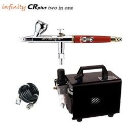 Infinity CR Plus Two in One V2 Airbrush-Pack (0,15/0,4mm) + RM 2600 Kompressor
