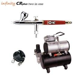 Infinity CR Plus Two in One V2 Airbrush-Pack (0,15/0,4mm) + RM 3500 Kompressor