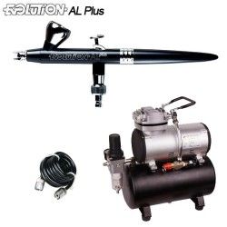 Airbrush-Pack Evolution AL Plus Two in One (0,2/0,4mm) + Kompressor RM 3500