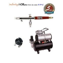 Infinity X CR Plus FPC Two in One Airbrush Pack (0,15/0,4mm) + RM 3500 Kompressor