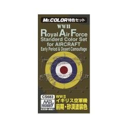 Mr Color Royal Air Force Early & Camouflage Desert WW2 Set