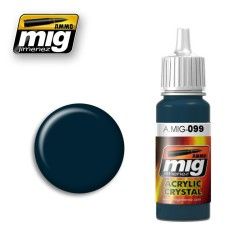 Mig Jimenez Crystal Colors Lackierung A.MIG-0099 Crystal Black Blue (And Tail Light Off)