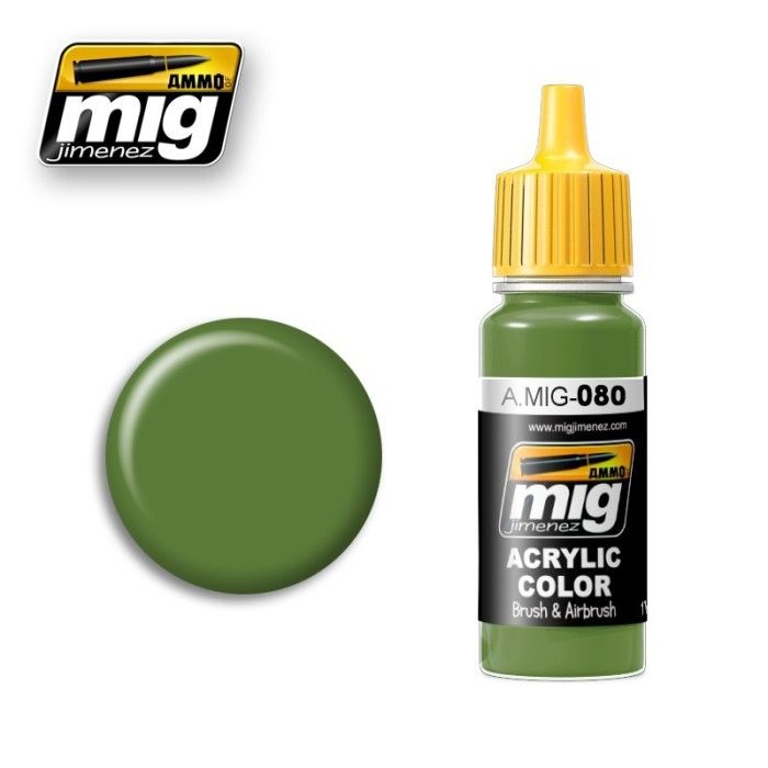 Mig Jimenez Farbe Authentic Colors A.MIG-0080 Bright Green