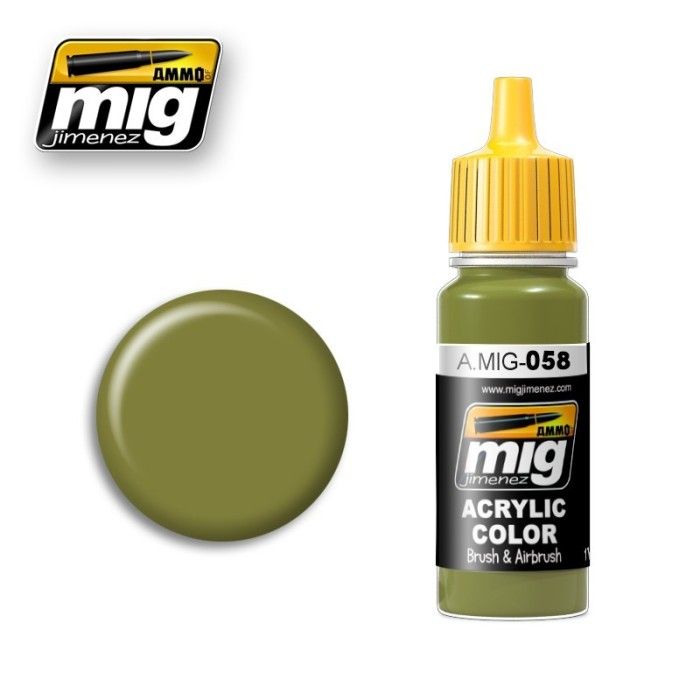 Malerei Mig Jimenez Authentic Colors A.MIG-0058 Light Green Khaki