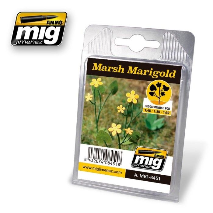 Lasergeschnittene Pflanzen Mig Jimenez A.MIG-8451 Marsh Marigold