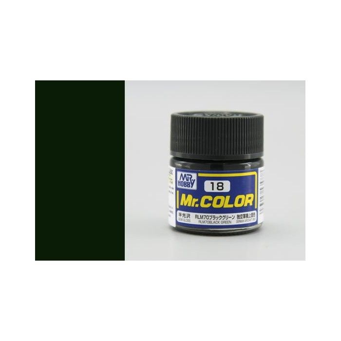 Farben Mr Color C018 Rlm70 Black Green
