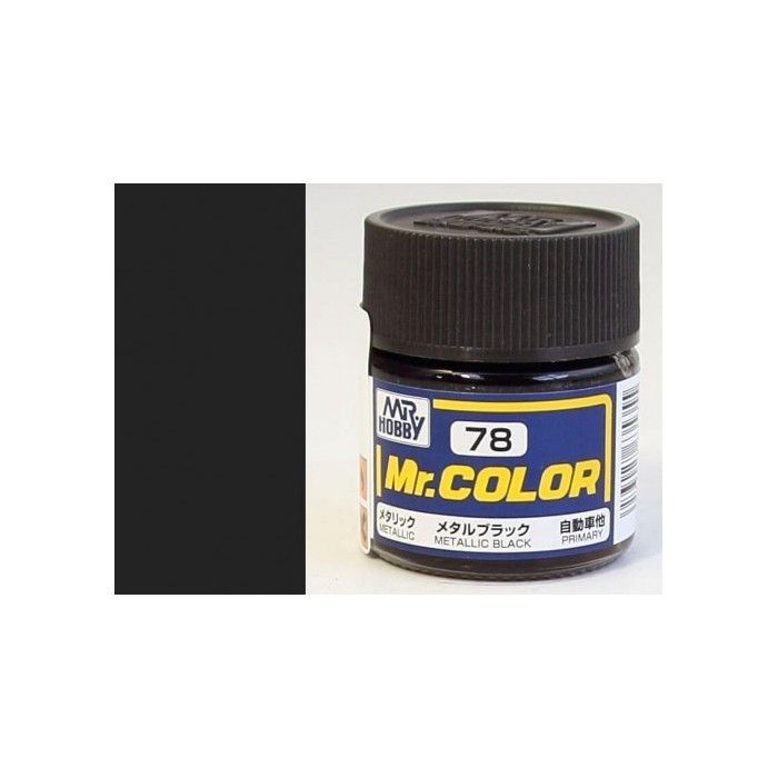 Lackierungen Mr Color C078 Metallic Black