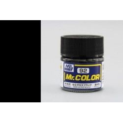 Lackierungen Mr Color C092 Semi-Gloss Black